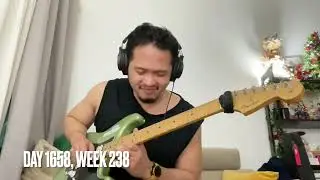 Practicing Improvisation (Super Slow Blues! Guitar Play Along in G#) (Day 1652 - 1658, Week 238)