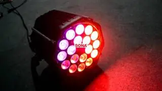 High version powercon 18*18W 6 in 1 RGBWAUV LED Par Stage Lighting