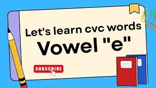 Vowel E Words | Learn Easy E Words for Kids 👧🧒
