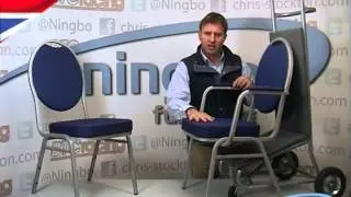 Ningbo Spoonback Stacking Chair - Steel with arms