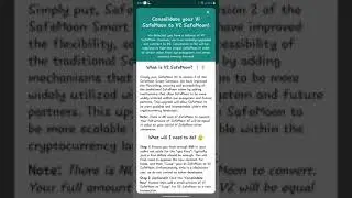 How To Move Your SAFEMOON V1 BEP20 Tokens Easily to V2 In SAFEMOON WALLET Must Need V2.13 Version