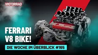 Ein Bike um den Motor gebaut: so klingt ein Ferrari V8 im Motorrad | MOTORRAD Wochenr&uuml;ckblick #165
