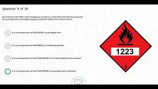 0151-HAZMAT - IMDG Code, Advanced - 90%
