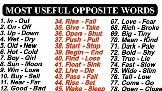 most useful opposite words|antonyms|phrasal verbs in English grammar|competitive exams|competitive |