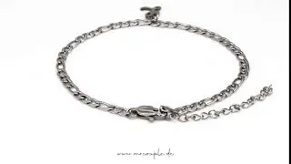 Fu&szlig;kette mit Initial | MR. COUPLE