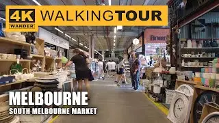 South Melbourne Market Walking Tour in Melbourne, Australia (4K 60fps)