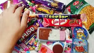 Satisfying ASMR Candy 🍬 Chocolate 🍫 lolipop 🍭 Unboxing Fuse chocolate Hide &Seek Cookies ASMR #viral