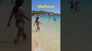 Beach walk ✨ Crystal clear water of Palma Nova Beaches ✨☀️🏖 #travel #viral #beach #beautiful #sea