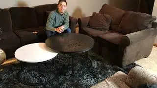Free Shipping! 2022 Nesting #CoffeeTable | Black and White Round Coffee Table with Storage for Sale
