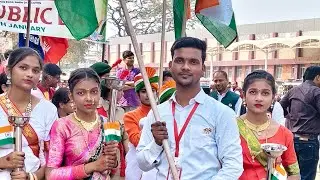 Happy Republic day 🤗#viralvideo /Tringa Yatra #Belthara Road #railway #station 