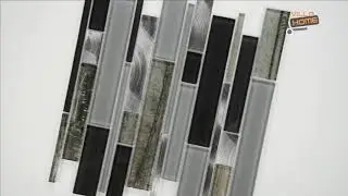 Metallica Interlocking 12&Prime; x 12&Prime; Glass Metal Mesh-Mounted Mosaic Tile Pattern-MSI Collection