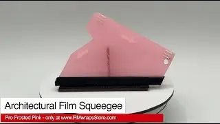 Architectural Film Squeegee Pro Frosted Pink Black Felt