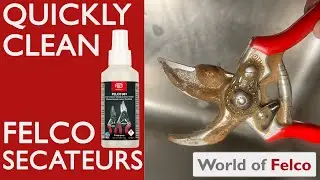 How to give your secateurs a quick clean - Felco Resin Remover