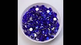 1005 Sapphire Glass FlatBack Rhinestones For Nail Art, Craft and Clothing