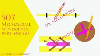 507 mechanical movements |part 348,349,350| crank shaft |linkage| DX mechanism