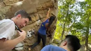Super Mario Extension, Little Rock City  #boudering  #lrc  #rockclimbing