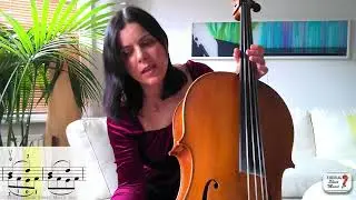 How to play Popper Etude Op. 76 No. 8 - double-stops and bow handling - Cello Lesson