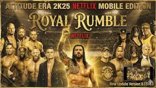 ROYAL RUMBLE FULL MATCH | WWE 2k25 Netflix Edition latest update | version 0.1314.0 | new Add match