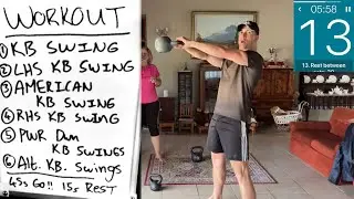 12-Minute Kettlebell Swing Workout for Women 50+ | Full Body HIIT for Strength & Stamina