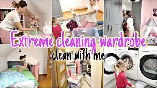 EXTREME CLEANING OF THE WARDROBE | CLEAN WITH ME DAUGHTER'S ROOM | DECLUTTER | CHANGE OF CLOTHES