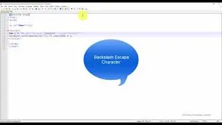JavaScript & jQuery | 20. Special Characters.mp4