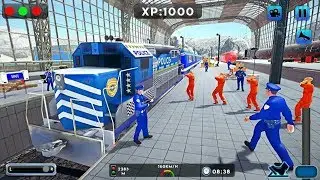 US Police Train Games 2019 : Prisoner Transport - 3D Car Games Android - Kereta Api Simulator