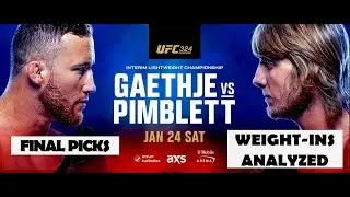 UFC 324 Final Picks | Weight-ins analysis | Main card