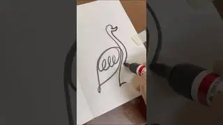 One line,Single line Drawing ✍️ #onelinedrawing #singlelinedrawing #easydrawing