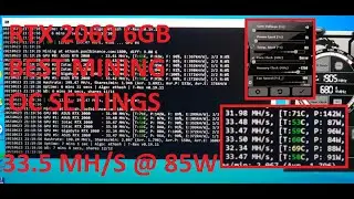 😲 RTX 2060 Mining Hashrate | Best Overclock Settings | CURVED HASHRATE HACK!