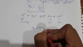 Salt Hydrolysis, Degree of Hydrolysis , Ionic Equilibrium