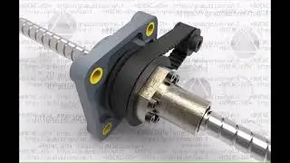 Rotating ball screw nut on flanged bearing UCF204 - UCF2xx _ (bbcnc)