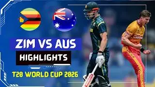 Zimbabwe vs Australia HIGHLIGHT | ZIM vs AUS HIGHLIGHT | T20 World Cup 2026 HIGHLIGHT