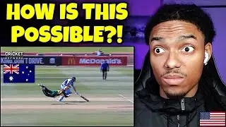 AMERICAN REACTS to AMAZING Direct Hits in Cricket