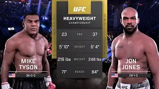 Mike Tyson vs Jon Jones Full Fight - UFC 5 Fight Night