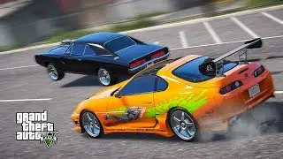 ДОДЖ ДОМИНИКА ТОРРЕТО ПРОТИВ СУПРЫ БРАЙНА В GTA 5 ONLINE! ПОЛИЦЕЙСКИЕ ДОГОНЯЛКИ В ГТА 5 ОНЛАЙН!