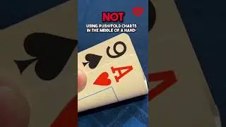 Using a Push/Fold chart in the MIDDLE of a poker hand #Poker #PokerShort