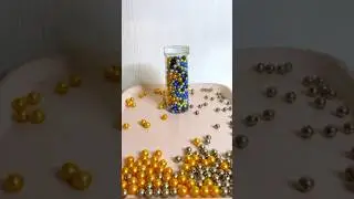 Episode 300: Satisfying and relaxing ASMR 🌟 reverse beautiful colors beads and steel #shorts #asmr