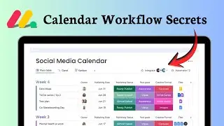 How to use monday.com for content calendar (Visual Strategy)