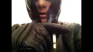 Leather smok mask and downjacket ai riders on the storm, marlboro smok men