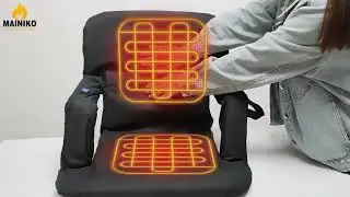 Foldable Heated Chair with 6 reclining positions for Outdoor sport, Hunting,Fishing Hiking