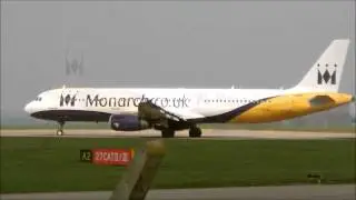 Monarch Airlines | A321 | G-OZBP | Landing & Takeoff At East Midlands Airport | HD
