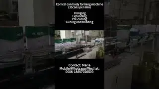 Automatic conical can body forming machine tin can body maker