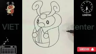 How to draw POKEMON Kricketot step by step