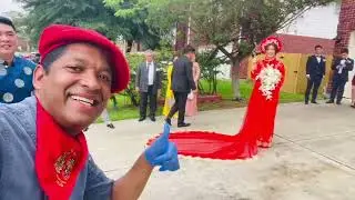 Asian wedding with Churrascos and Paellas catering service in Houston, Tx