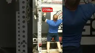 270lbs Overhead Press. Lifetime PR. 255lbs Bodyweight #shorts