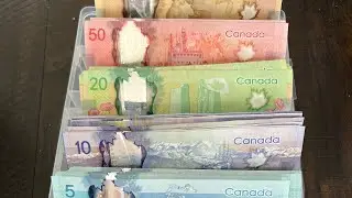 First Ever YouTube Cash Stuffing! | Canadian Currency | Almost 2,000$!