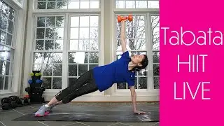 IntervalUp LIVE Workout! TABATA HIIT Workout for Weight Loss at Home // 전신 타바타 고강도 인터벌 운동!