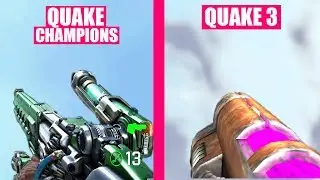 Quake Champions vs Quake 3 - Weapons Comparison