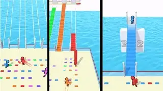 Bridge Race game | Full Gameplay | New Game | Official boy akku | Android Gameplay | Level 1 to 10 |