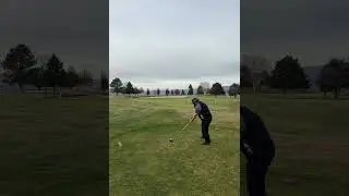 Unfortunately tracer didn&rsquo;t track my ball flight but hit another pond launcher right of the shack!